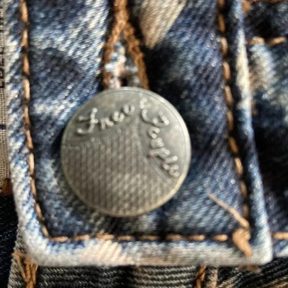 Free People| Striped Jeans Shorts - Picture 8 of 8